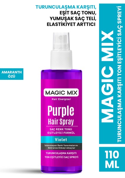 Magic Mix Purple Turunculaşma Karşıtı Saç Sprey 110 ml