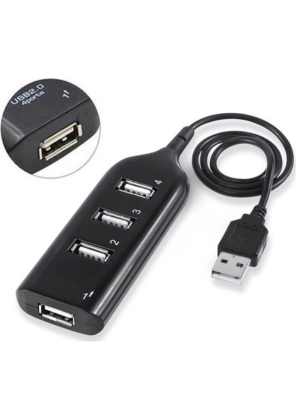 4 Port USB Çoğaltıcı Çoklayıcı Hub USB 2.0 Çoklama Pc Laptop