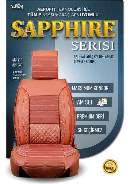 Lada Niva Lüx Deri Oto Koltuk Kılıfı Ön Arka Takım Elit Serisi Tarçın fiyatları