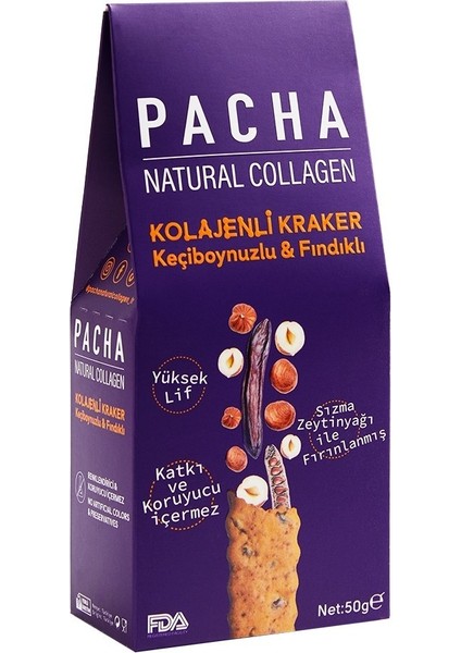 Doğal Kolajen ve Protein Kraker - Keçiboynuzlu ve Fındıklı modelleri