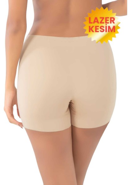 Kadın Lazer Kesim Toparlayıcı Yüksek Bel Boxer Korse 3'lü Set
