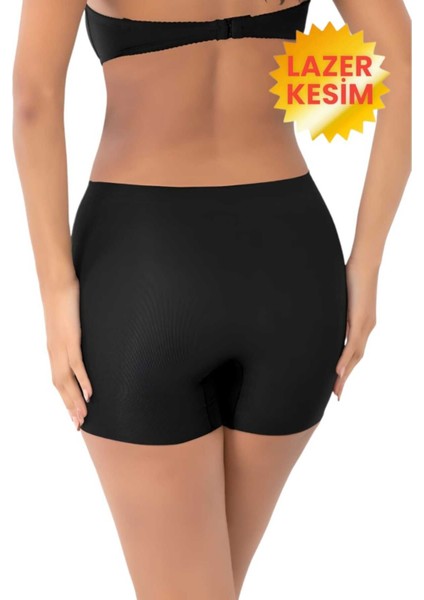 Kadın Lazer Kesim Toparlayıcı Yüksek Bel Boxer Korse