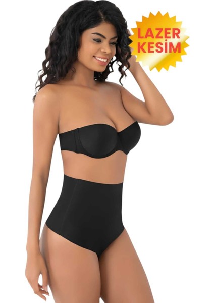 Kadın Lazer Kesim Inceltici ve Toparlayıcı String Korse 3'lü Set