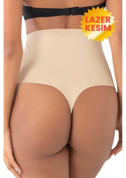 Kadın Lazer Kesim Toparlayıcı String Korse