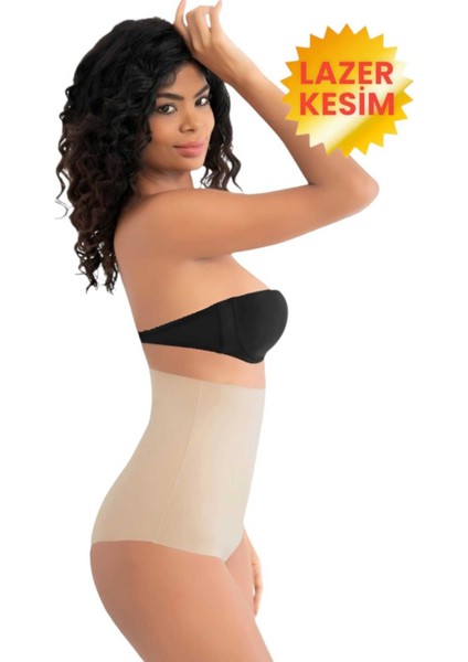 Kadın Lazer Kesim Toparlayıcı Yüksek Bel Slip Korse 3'lü Set