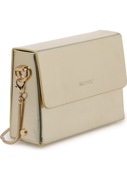 Nine West Boxy 4pr Altın Kadın Clutch