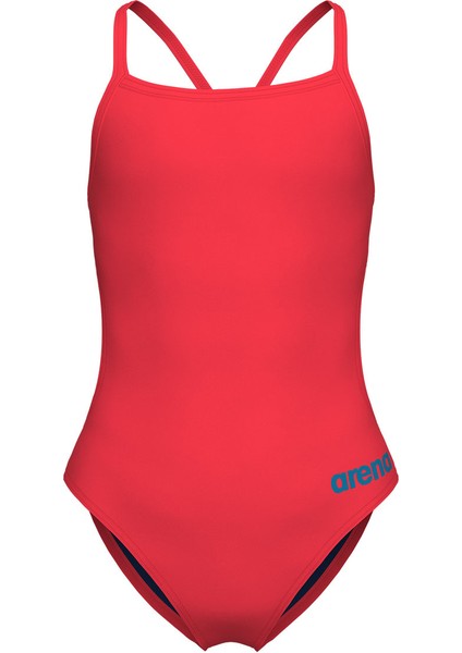 Team Swimsuit Challenge Solid Çocuk Pembe Yüzücü Mayosu 004765300