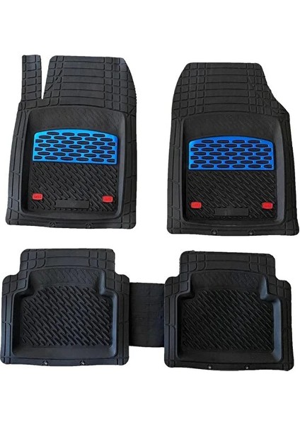 Ford Connect 2012 Uyumlu Havuzlu Ünıversal Maxi Paspas Mavi - Siyah