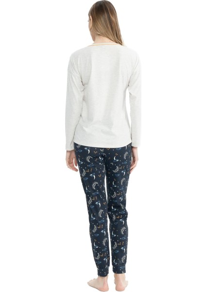 17118 Kadın Yuvarlak Yaka Pijama Takımı fiyatları