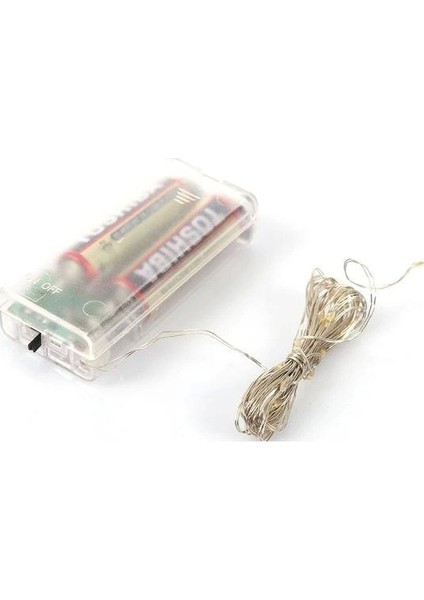 Süsleme Ledi 5 mt Gün Işığı Pilli Peri LED 2 Ad Aa