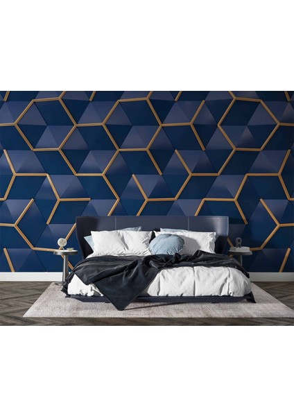 3 Boyutlu Lacivert Gold Temalı fiyatları