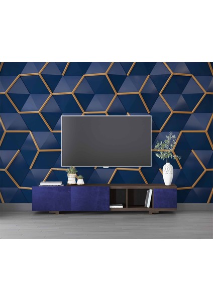 3 Boyutlu Lacivert Gold Temalı modelleri