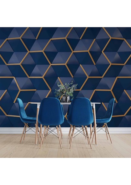 3 Boyutlu Lacivert Gold Temalı indirimleri