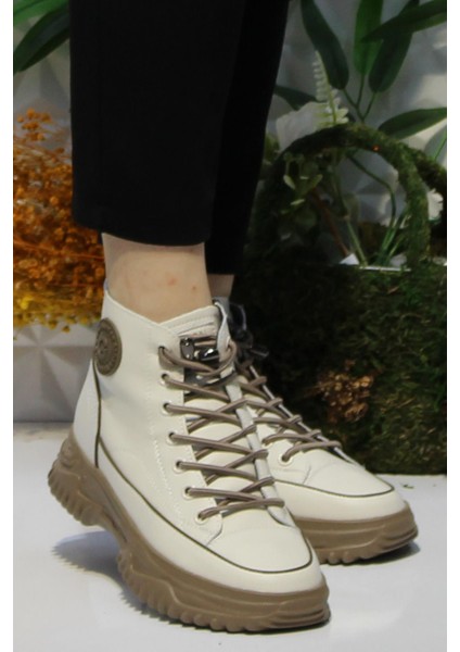 Fort Guja 24K310-13 Bej Ürün Yumuşak Esnek Kaymaz Taban Kadın Bot fiyatları