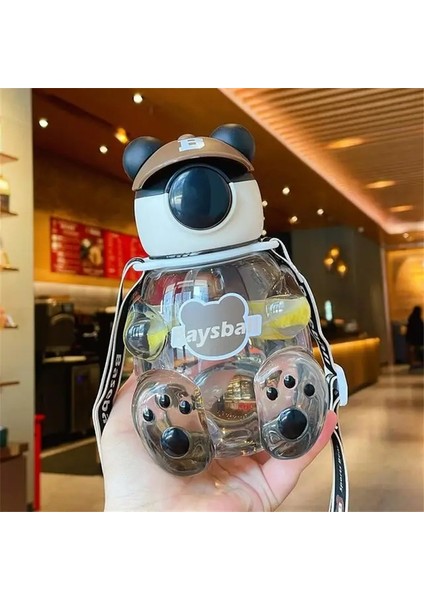 Su Matarası Boyun Askılı Suluk Renkli Çizgi Film ve Desenli Karakterler Çocuklara Özel Taşıması Kolay Okulda Piknikde Kullanıma Uygun 750ML Crk2