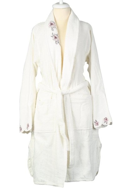 Fiorella Micro Bayan Bornoz ( L-Xl) Mc063283 Beyaz