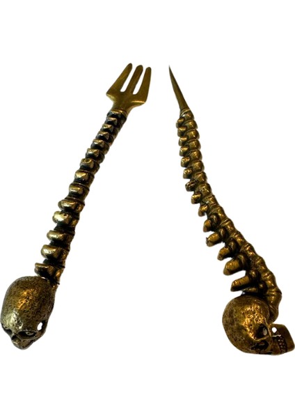 Skull Nargile Çatal Iğne Set