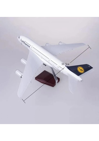 Airbus A380 Yolcu Uçağı Model Uçak 1/160 Ölçek 47CM