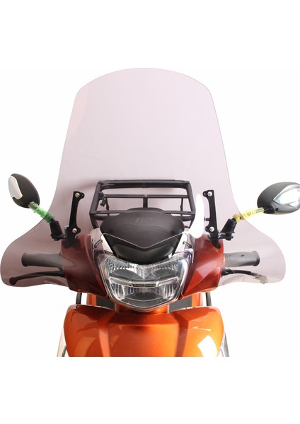 Tvs Jupiter 125 2023-2024 Uyumlu Ön Cam Füme 58 cm