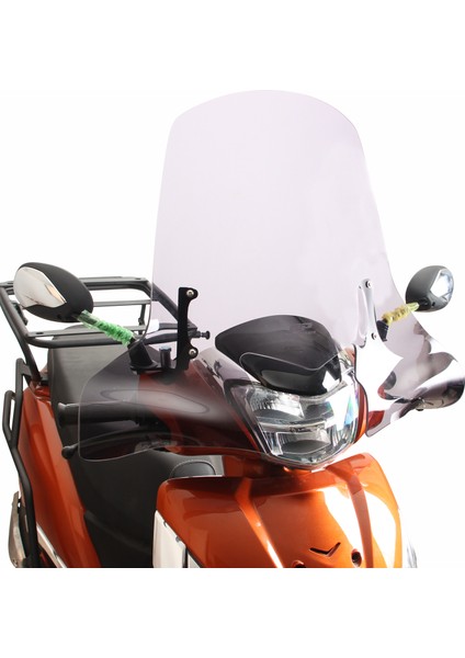 Tvs Jupiter 125 2023-2024 Uyumlu Ön Cam Füme 58 cm