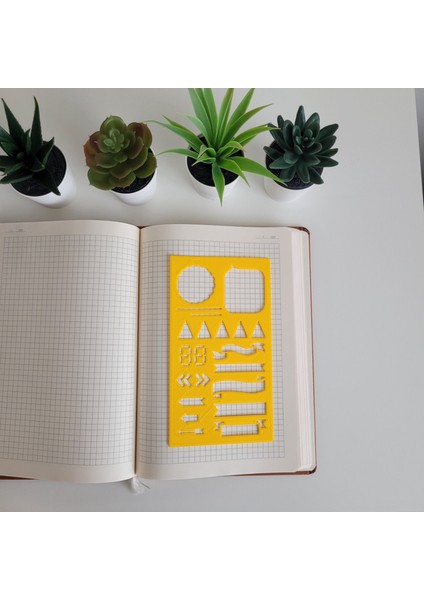 Karmelom Studio Bullet Journal Dijital Rakam Detaylı Şablon Cetvel