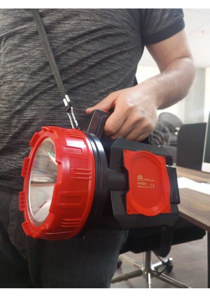 Ultra Güçlü Uzun Mesafeli LED Li Projektör El Feneri 10W