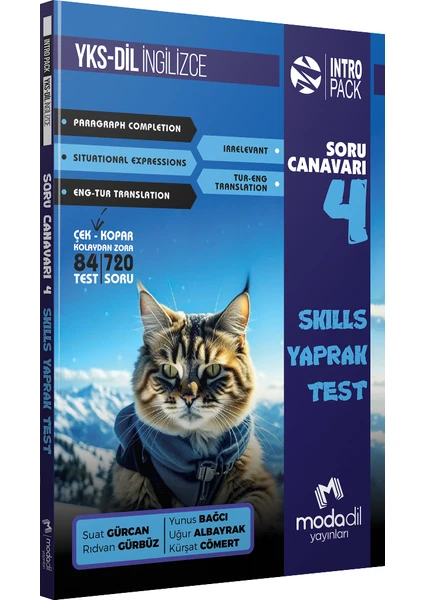 Yayınları YKS-DİL Soru Canavarı 4 Skills Yaprak Test