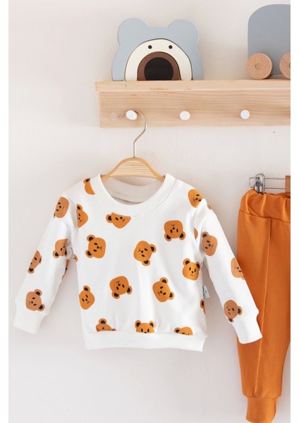 Zeo Desenli Pamuklu 2'li Erkek Bebek Takımı fiyatları