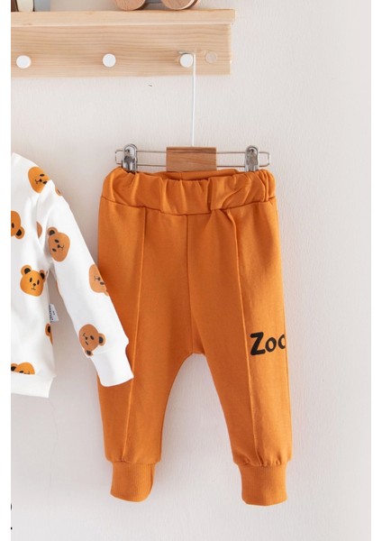 Zeo Desenli Pamuklu 2'li Erkek Bebek Takımı modelleri