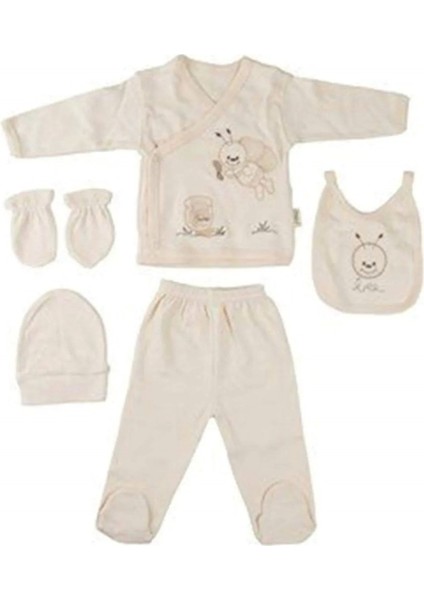 Organik % 100 Pamuk 5'li Hastane Çıkış Seti