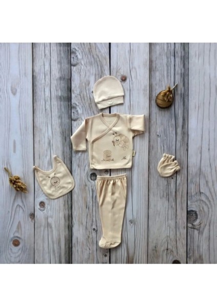 Organik % 100 Pamuk 5'li Hastane Çıkış Seti fırsatları