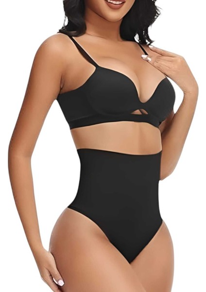 Kadın Dikişsiz Yüksek Bel Karın Toparlayıcı String Korse