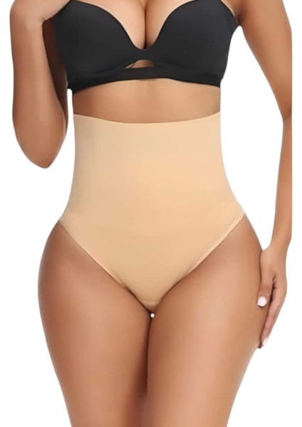 Kadın Dikişsiz Yüksek Bel Karın Toparlayıcı String Korse
