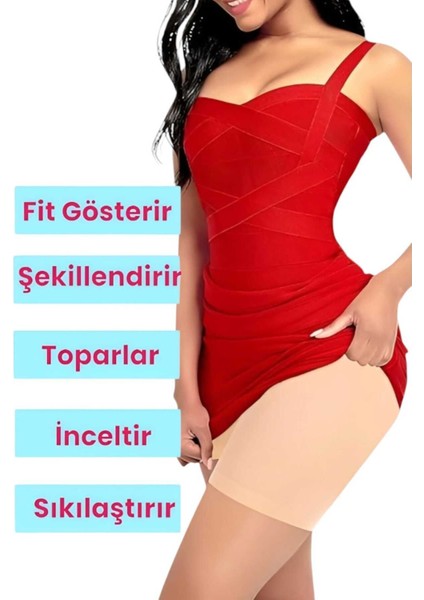 Kadın Dikişsiz Doğum Sezeryan Sonrası Toparlayıcı Paçalı Korse 3'lü Set