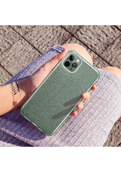 iPhone 11 Pro Kılıf,makeup Glitter,pine Green