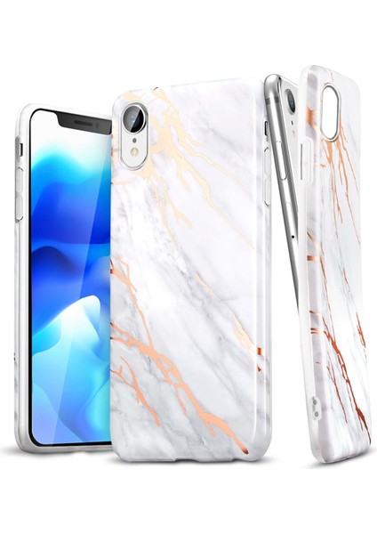 Esr iPhone Xr Kılıf, Marble,gray Gold