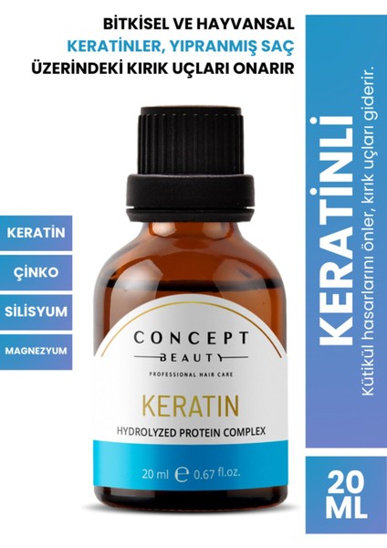 Keratinli Dermo Saç Bakım Shot'ı