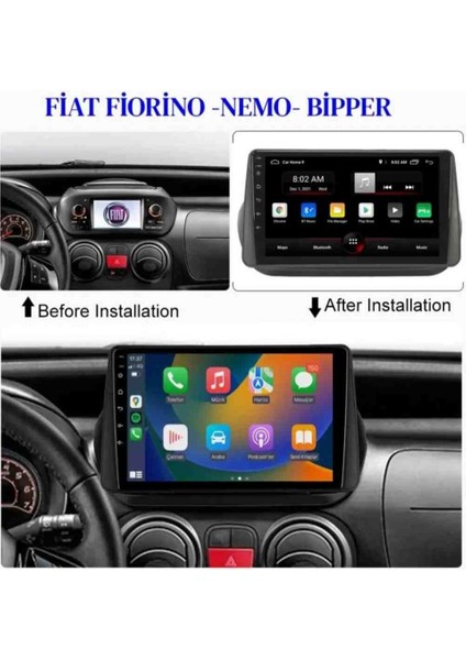 Fiat Fiorino Bipper Nemo Android 4gb Ram 64GB Rom Carplay Multimedya