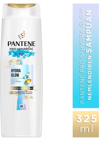 PANTENE PRO-V MIRACLES Hydra Glow Nemlendirici Şampuan Kuru Saçlar için 325ML