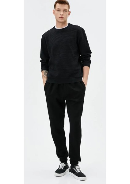 Eşofman Altı Basic Beli Bağcıklı Cepli