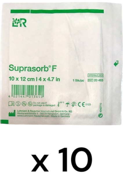 Lohmann Rauscher Suprasorb F Film Örtü 10 x 12 Cm-10 Adet