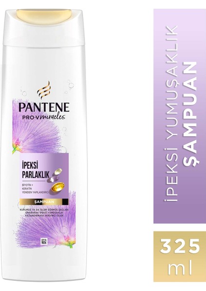 PANTENE PRO-V MIRACLES İpeksi Parlaklık Şampuan İşlem Görmüş Saçlar için 325ML