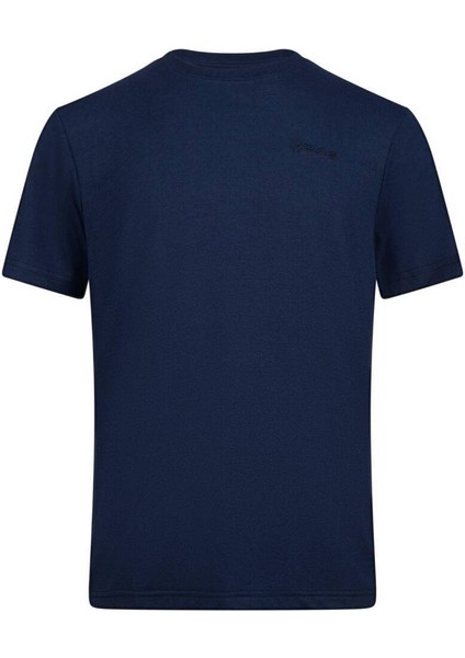 Viloft Sıfır Yaka Lacivert Erkek T-Shirt