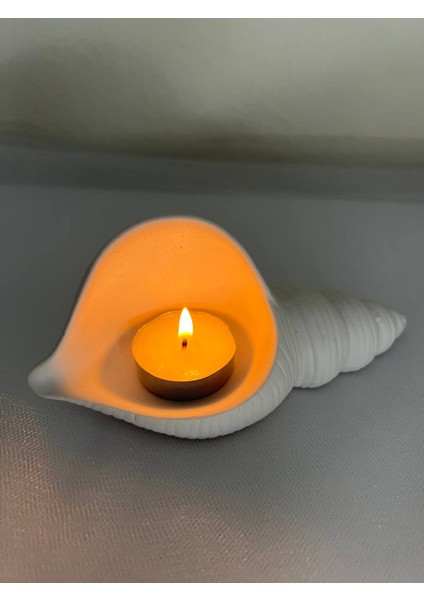 Love Candle Dekor Istiridye Mumluk, Istiridye Dekoratif Objesi