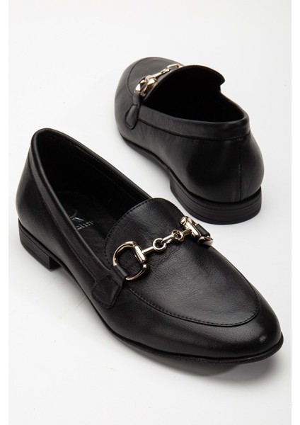 Kadın Tokalı Babet Siyah modelleri