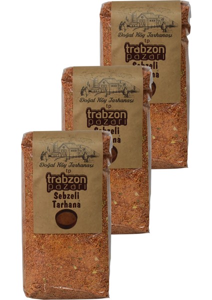 Trabzon Pazarı Doğal Sebzeli Köy Tarhana 3X500 gr