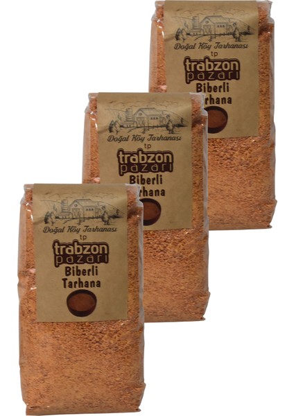 Trabzon Pazarı Doğal Tatlı Biberli Köy Tarhana 3X500 gr