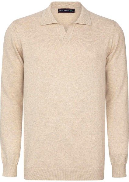 Erkek Polo Yaka Uzun Kollu Kazak