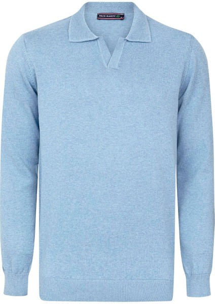 Erkek Polo Yaka Uzun Kollu Kazak