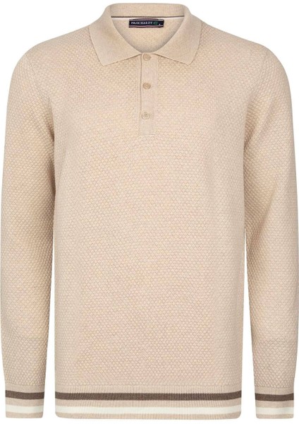 Erkek Polo Yaka Uzun Kollu Kazak